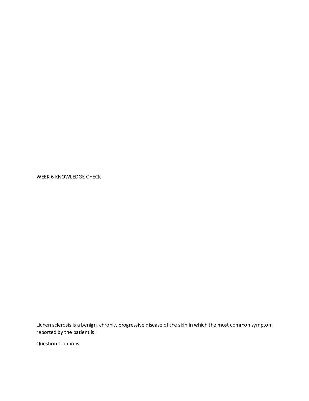 Preview image for NSG 6430 Week 6 Knowledge Check (Q&A)